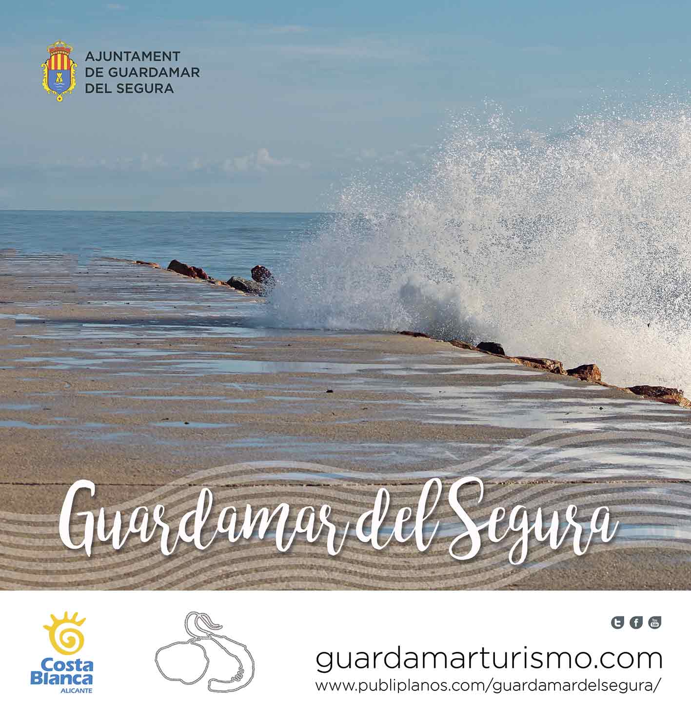 Portada de la guía turística de Guardamar del Segura, editada port Mola Editores